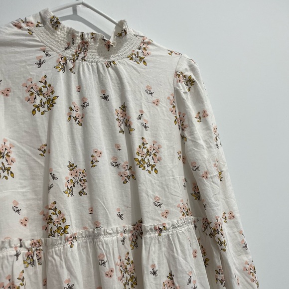Free People - Floral Boho long sleeve mini Dress - Picture 2 of 11